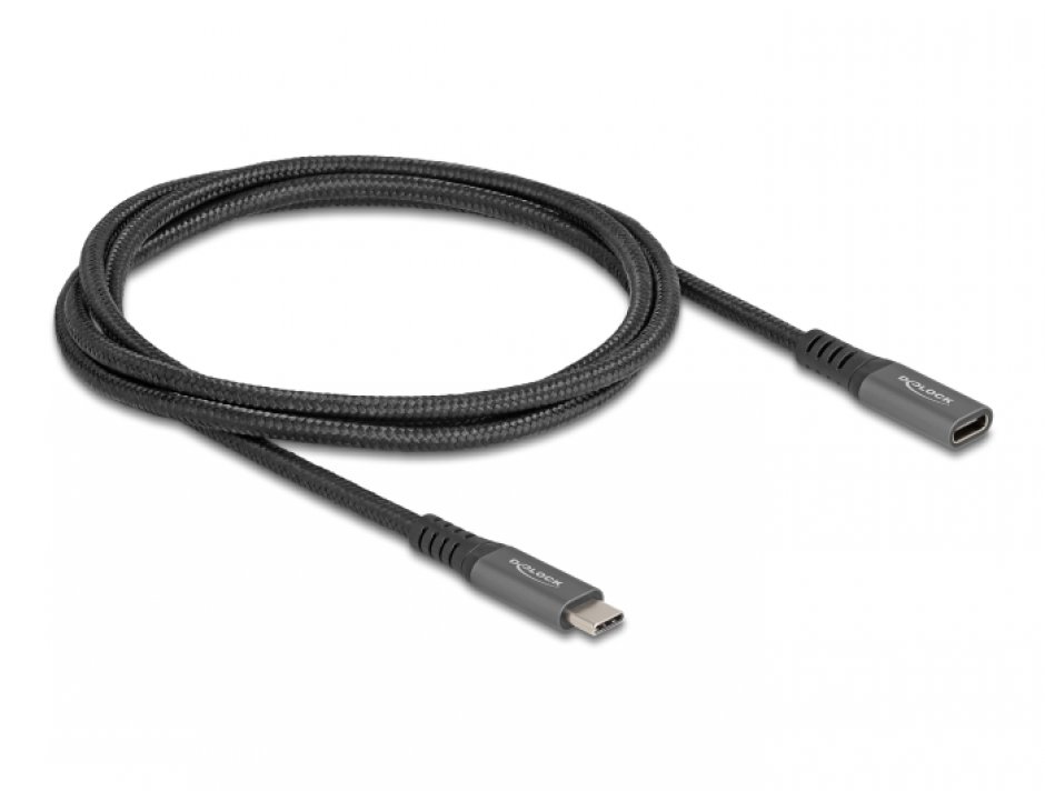 Imagine Cablu prelungitor USB 3.2 type C 10Gb/100W T-M 1m brodat